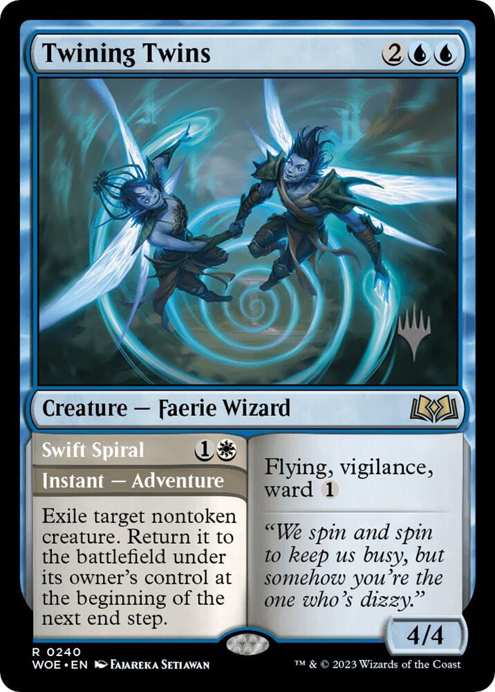 Twining Twins 240 card from Promo Pack: Wilds of Eldraine