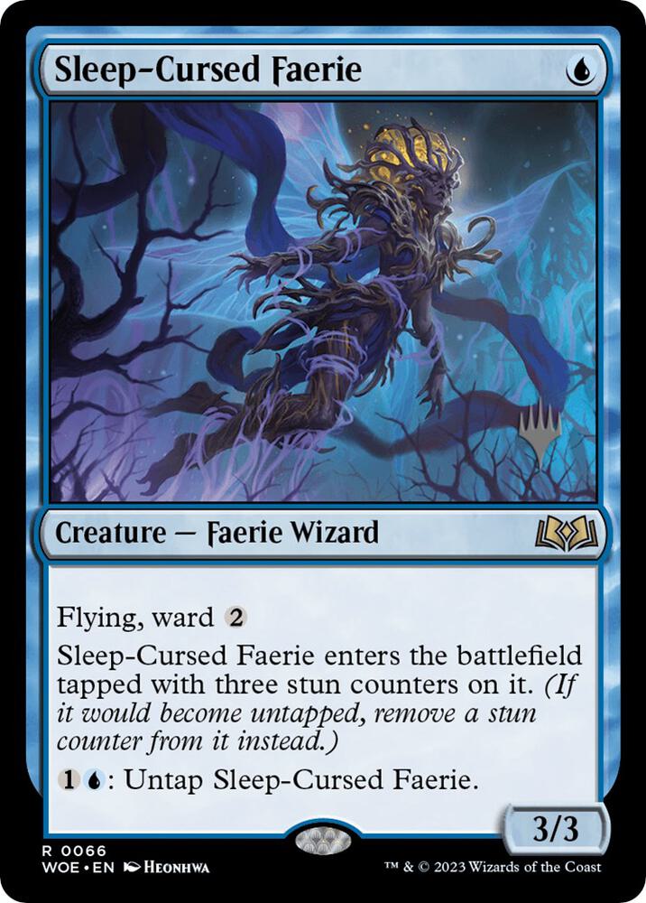 Sleep-Cursed Faerie 66 card from Promo Pack: Wilds of Eldraine