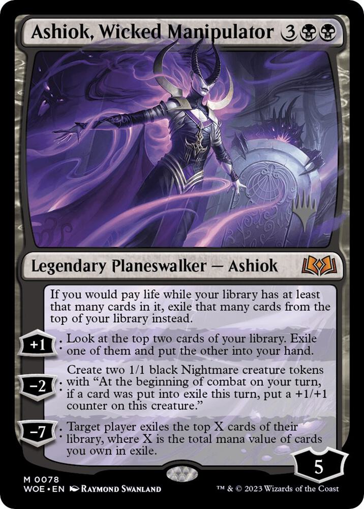 Ashiok, Wicked Manipulator 78 card from Promo Pack: Wilds of Eldraine