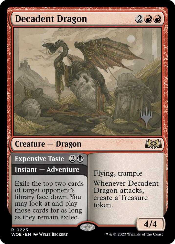 Decadent Dragon 223 card from Promo Pack: Wilds of Eldraine