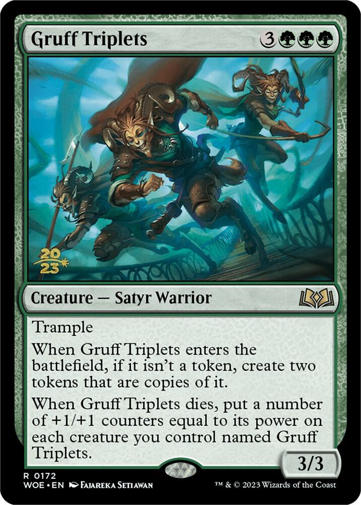 Gruff Triplets 172 card from Prerelease Cards