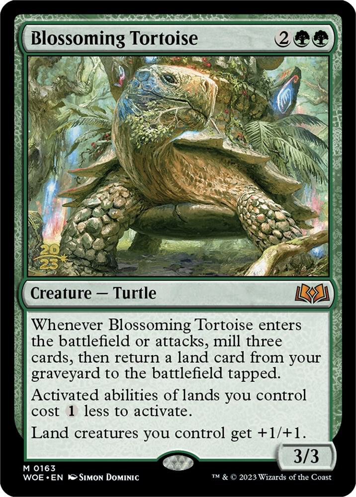 Blossoming Tortoise 163 card from Prerelease Cards