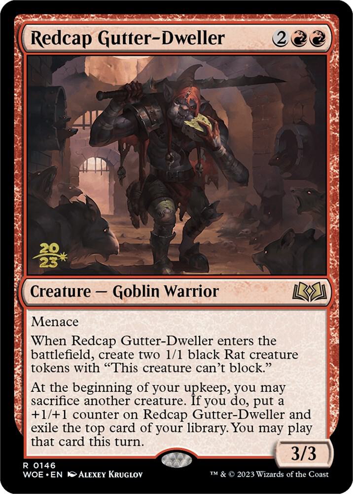 Redcap Gutter-Dweller 146 card from Prerelease Cards