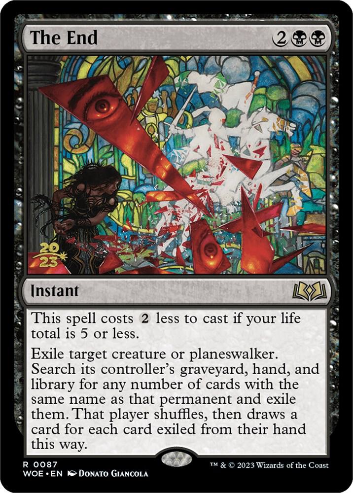 The End 87 card from Prerelease Cards