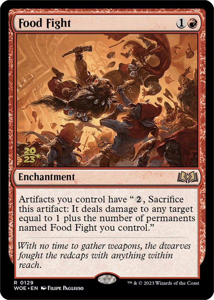 Food Fight 129 card from Prerelease Cards