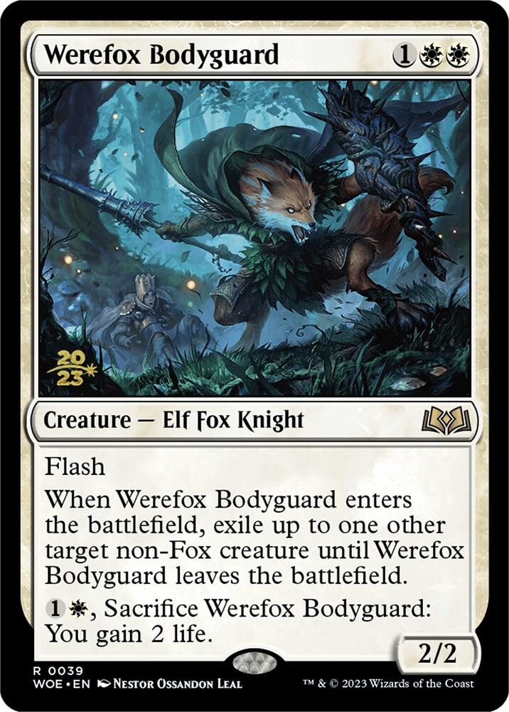 Werefox Bodyguard 39 card from Prerelease Cards