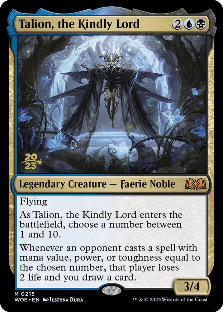 Talion, the Kindly Lord 215 card from Prerelease Cards