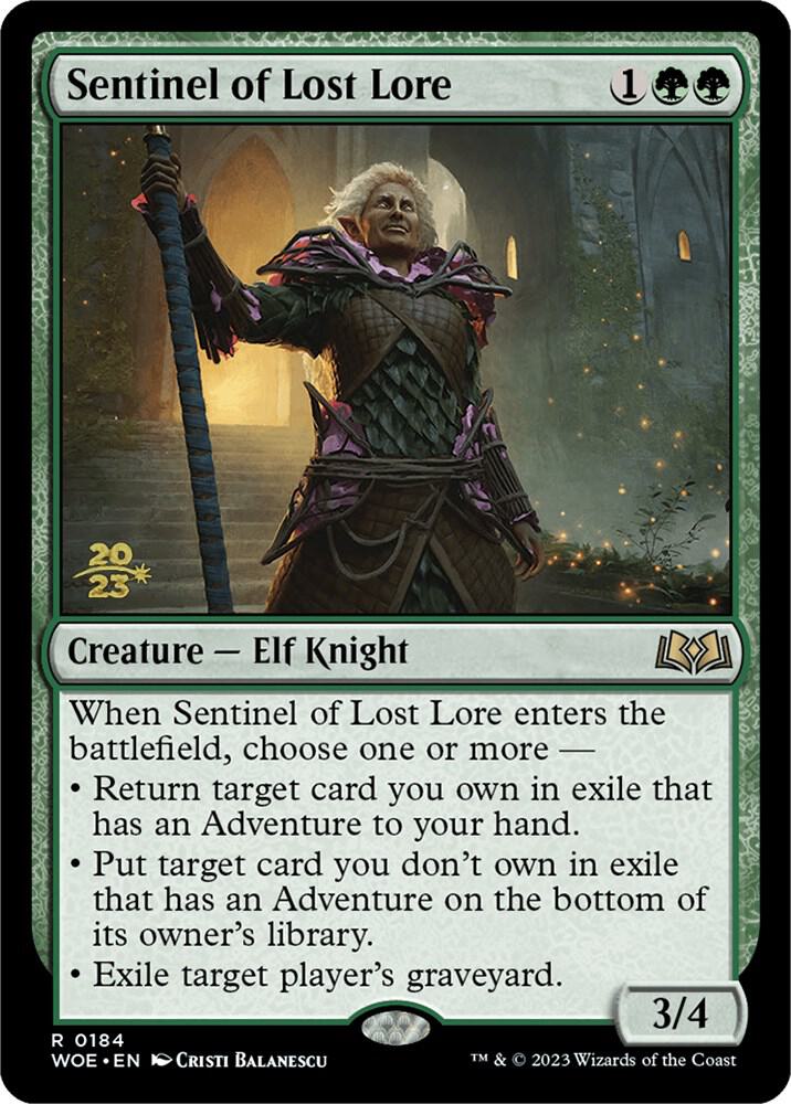 Sentinel of Lost Lore 184 card from Prerelease Cards