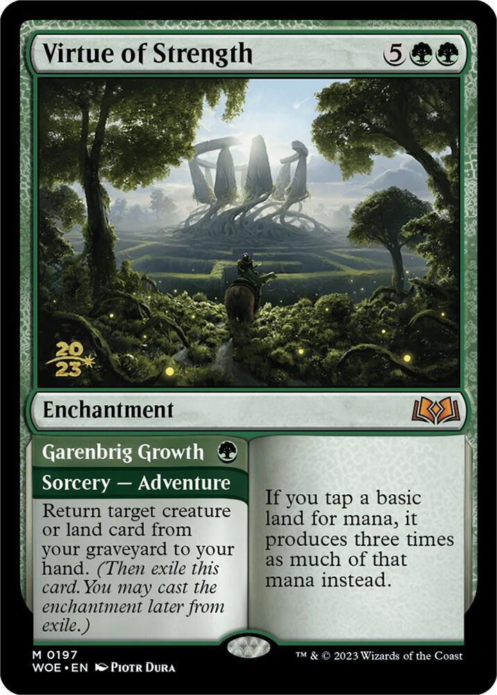 Virtue of Strength 197 card from Prerelease Cards