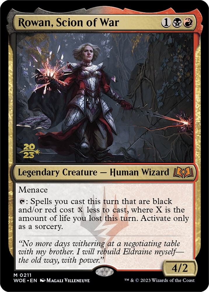 Rowan, Scion of War 211 card from Prerelease Cards