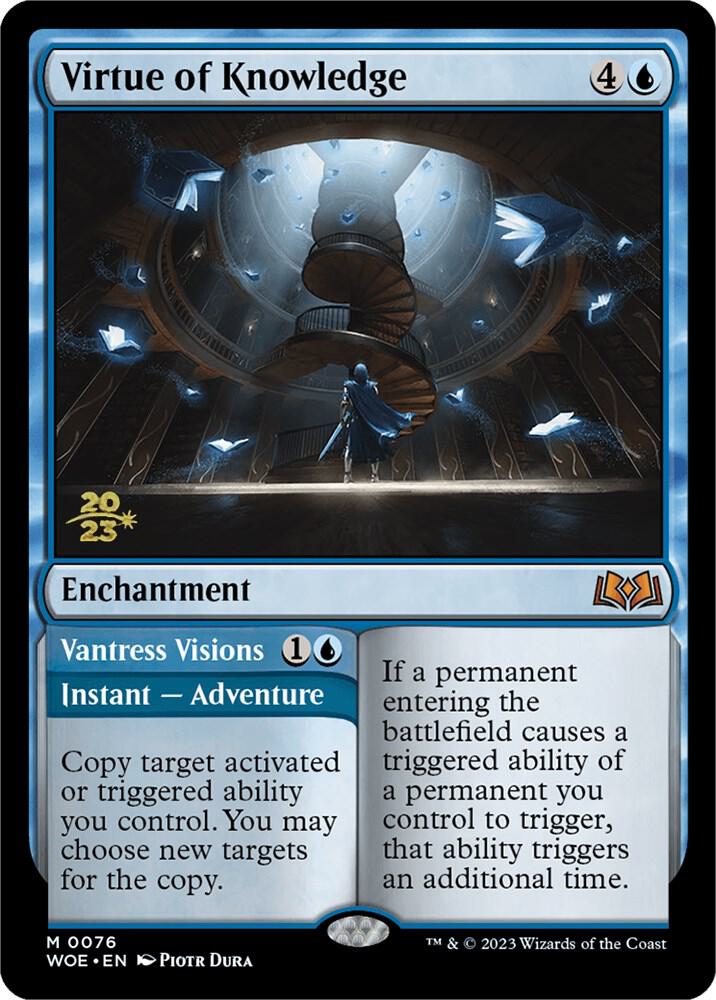 Virtue of Knowledge 76 card from Prerelease Cards