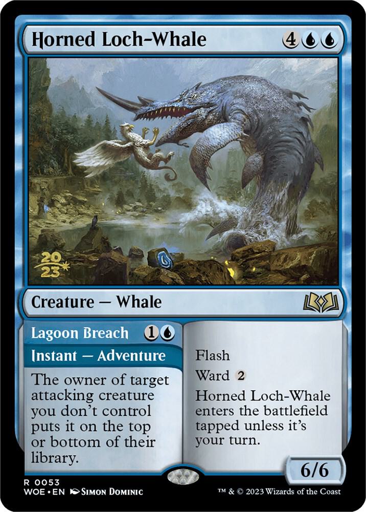 Horned Loch-Whale 53 card from Prerelease Cards