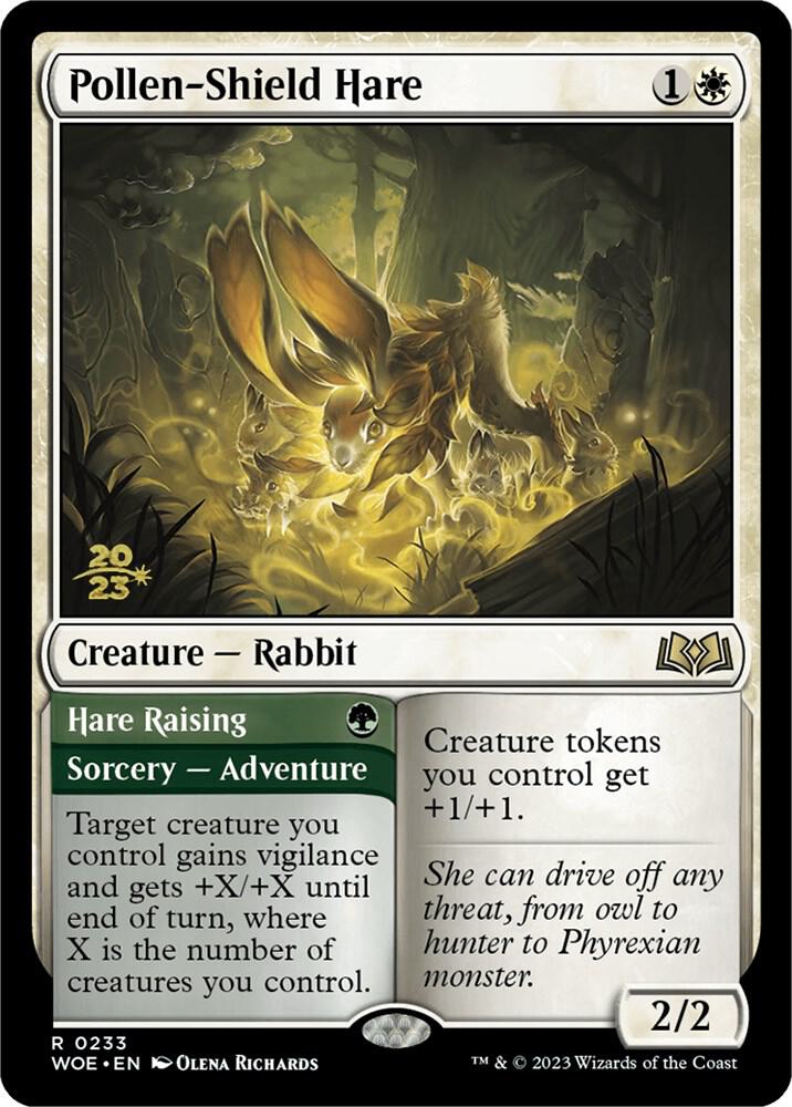 Pollen-Shield Hare 233 card from Prerelease Cards