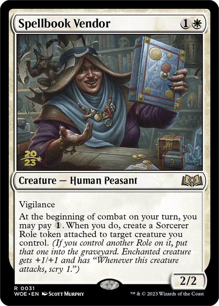 Spellbook Vendor 31 card from Prerelease Cards