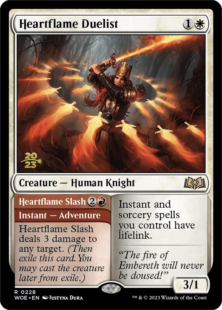 Heartflame Duelist 228 card from Prerelease Cards