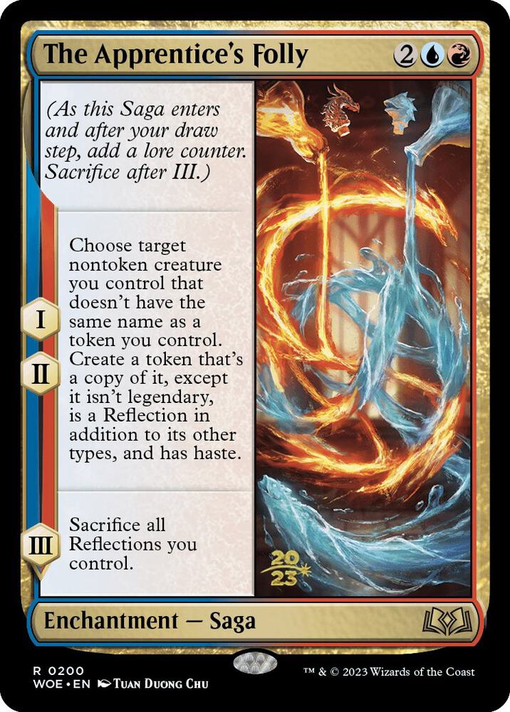 The Apprentice's Folly 200 card from Prerelease Cards