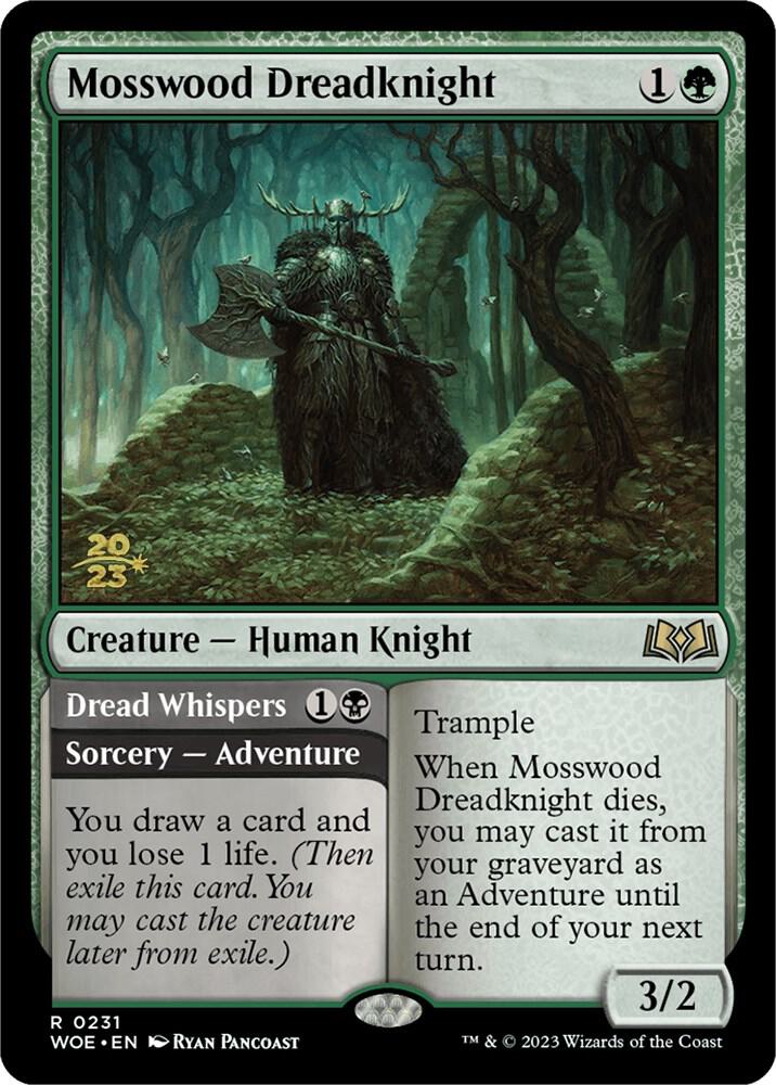 Mosswood Dreadknight 231 card from Prerelease Cards