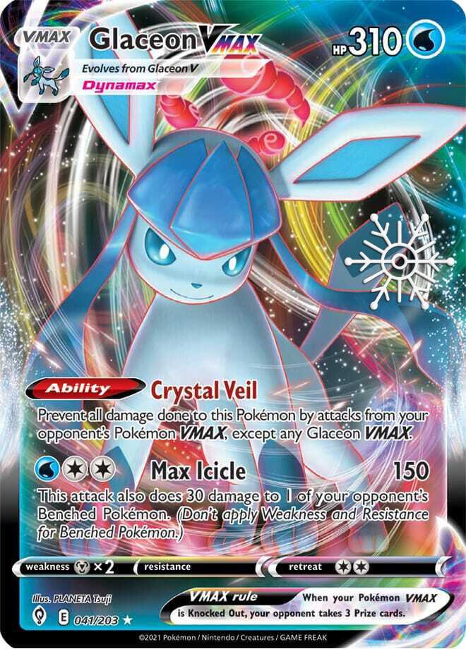 Glaceon VMAX (Holiday Calendar) 041/203 card from Miscellaneous Cards & Products