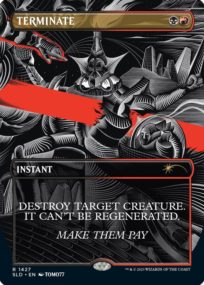 Terminate 1427 card from Secret Lair Drop Series