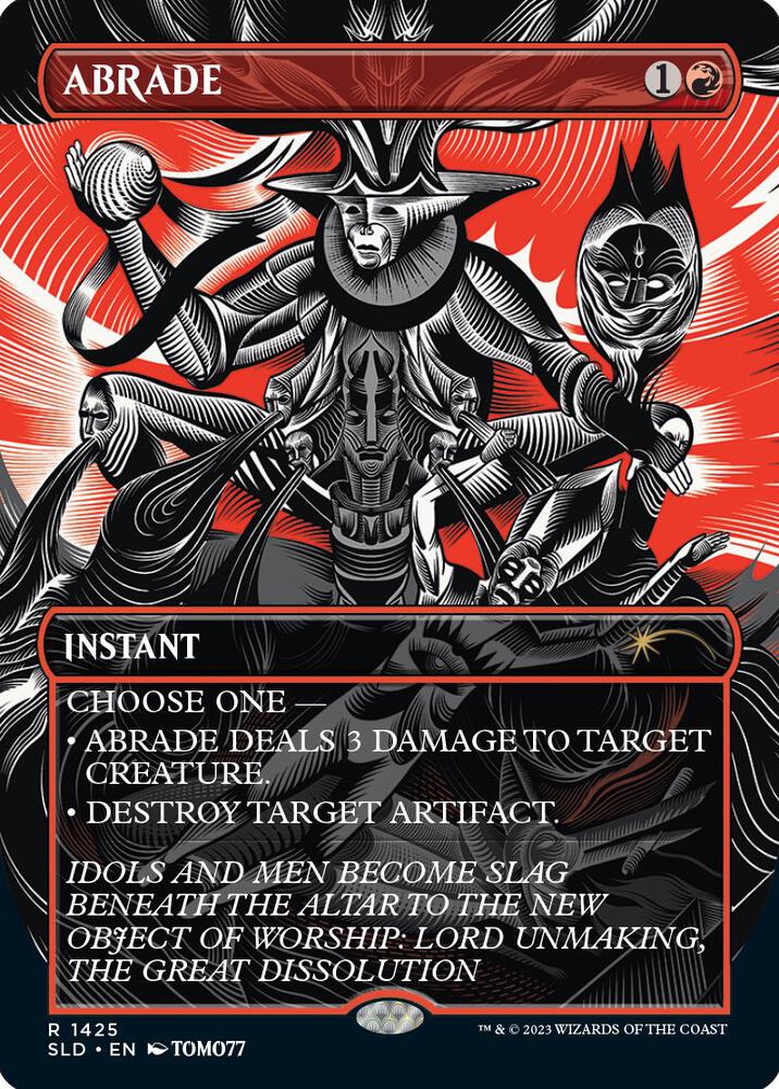 Abrade 1425 card from Secret Lair Drop Series
