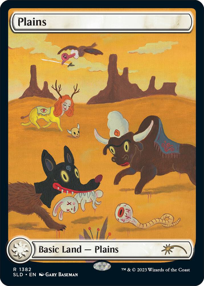 Plains 1382 card from Secret Lair Drop Series