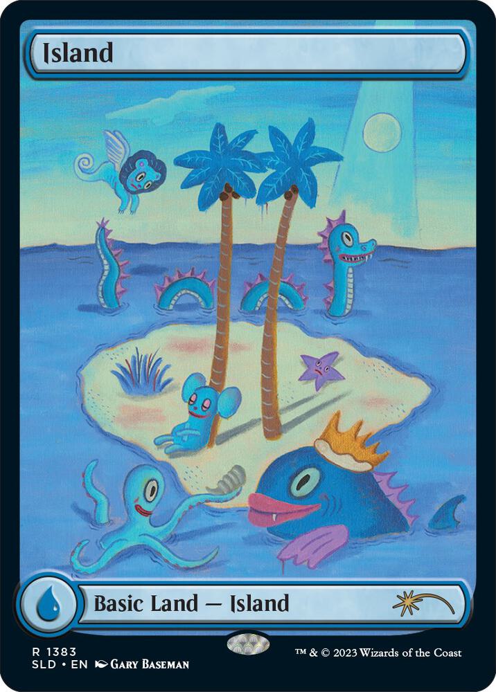 Island 1383 card from Secret Lair Drop Series