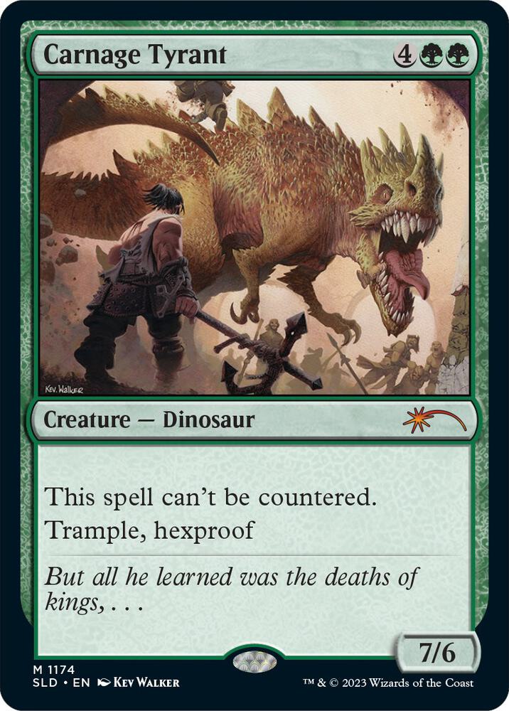 Carnage Tyrant 1174 card from Secret Lair Drop Series