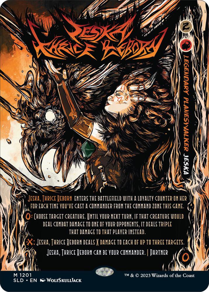 Jeska, Thrice Reborn 1201 card from Secret Lair Drop Series
