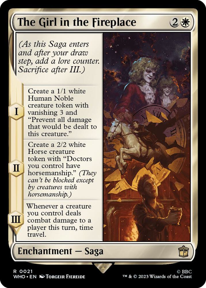 The Girl in the Fireplace 21 card from Universes Beyond: Doctor Who