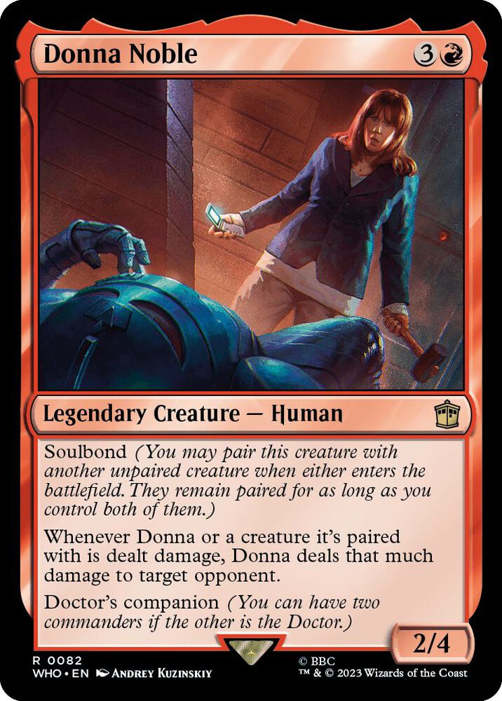 Donna Noble 82 card from Universes Beyond: Doctor Who