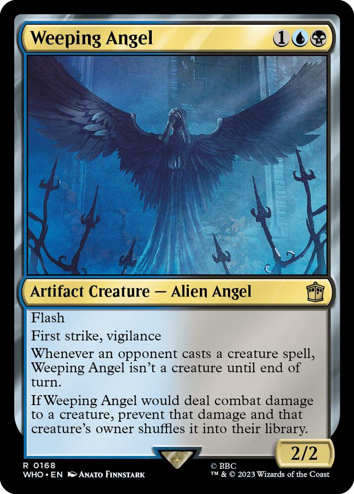 Weeping Angel 168 card from Universes Beyond: Doctor Who