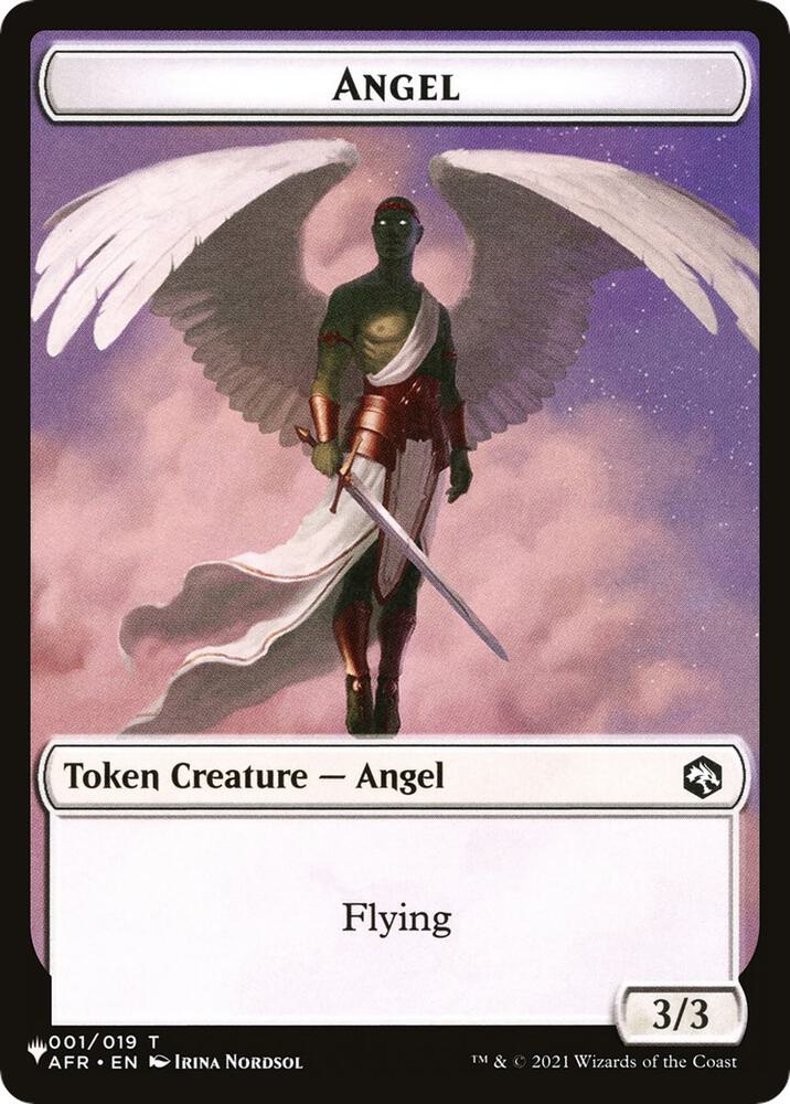 Angel // Soldier Double-Sided Token 1 // 2 card from The List Reprints