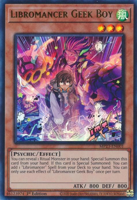 Libromancer Geek Boy MP23-EN001 card from 25th Anniversary Tin: Dueling Heroes Mega Pack