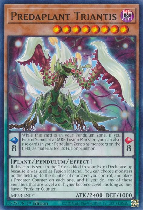Predaplant Triantis MP23-EN071 card from 25th Anniversary Tin: Dueling Heroes Mega Pack
