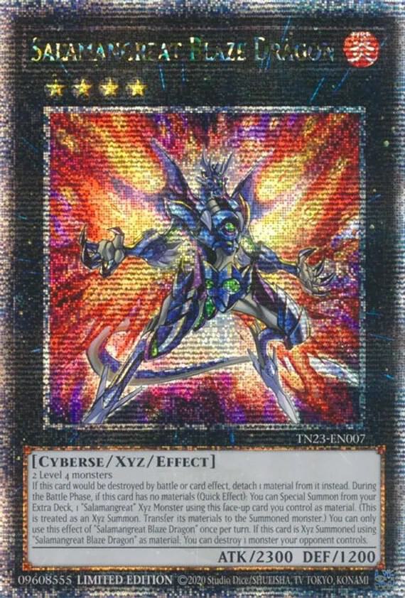 Salamangreat Blaze Dragon (Quarter Century Secret Rare) TN23-EN007 card from 25th Anniversary Tin: Dueling Heroes