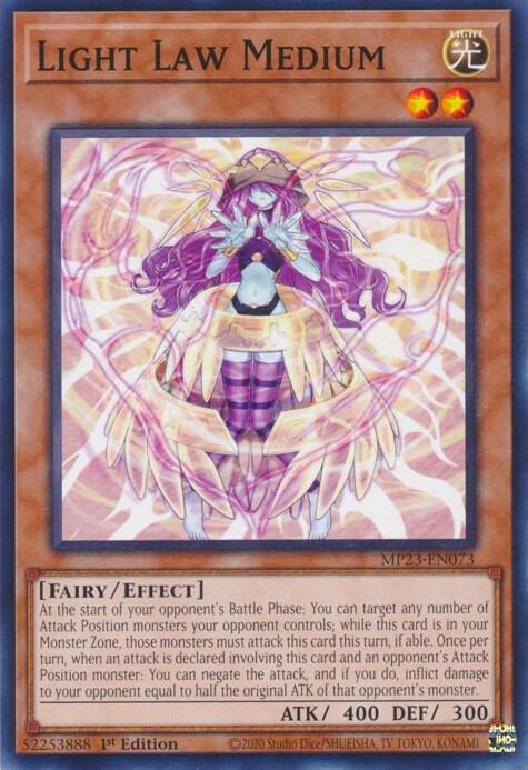 Light Law Medium MP23-EN073 card from 25th Anniversary Tin: Dueling Heroes Mega Pack