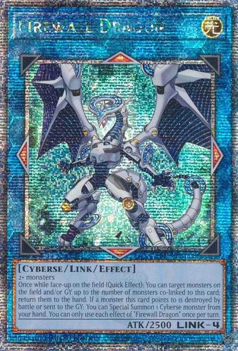 Firewall Dragon (Quarter Century Secret Rare) TN23-EN008 card from 25th Anniversary Tin: Dueling Heroes