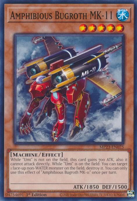 Amphibious Bugroth MK-11 MP23-EN075 card from 25th Anniversary Tin: Dueling Heroes Mega Pack