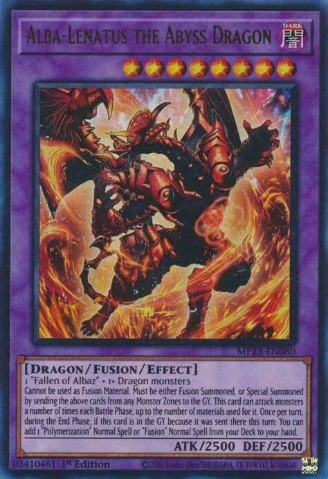 Alba-Lenatus the Abyss Dragon MP23-EN080 card from 25th Anniversary Tin: Dueling Heroes Mega Pack
