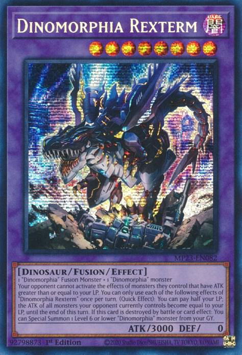 Dinomorphia Rexterm MP23-EN082 card from 25th Anniversary Tin: Dueling Heroes Mega Pack