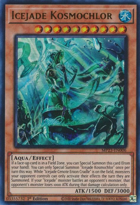 Icejade Kosmochlor MP23-EN006 card from 25th Anniversary Tin: Dueling Heroes Mega Pack