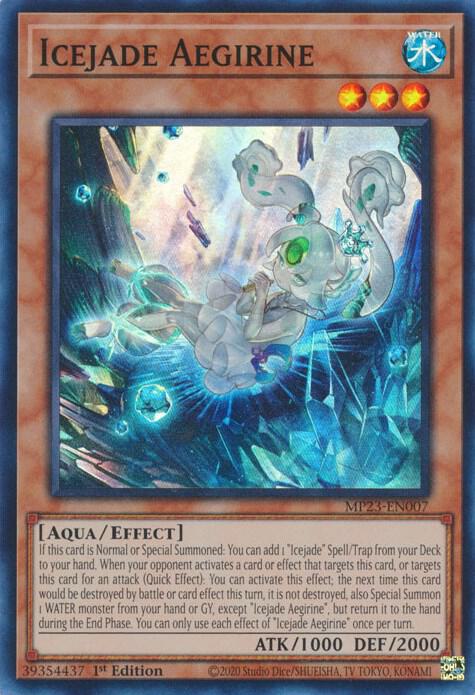 Icejade Aegirine MP23-EN007 card from 25th Anniversary Tin: Dueling Heroes Mega Pack