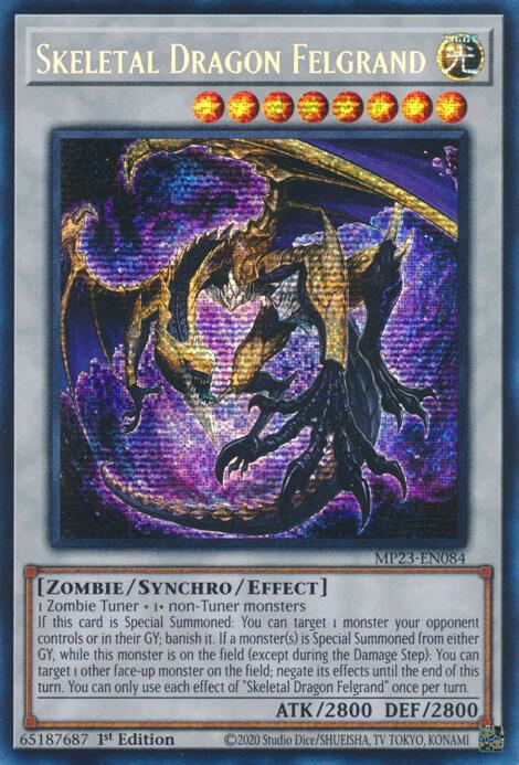 Skeletal Dragon Felgrand MP23-EN084 card from 25th Anniversary Tin: Dueling Heroes Mega Pack