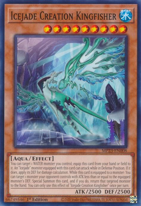 Icejade Creation Kingfisher MP23-EN008 card from 25th Anniversary Tin: Dueling Heroes Mega Pack