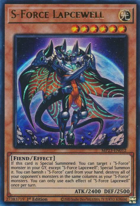 S-Force Lapcewell MP23-EN012 card from 25th Anniversary Tin: Dueling Heroes Mega Pack