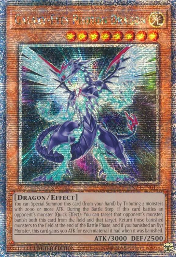 Galaxy-Eyes Photon Dragon (Quarter Century Secret Rare) TN23-EN012 card from 25th Anniversary Tin: Dueling Heroes