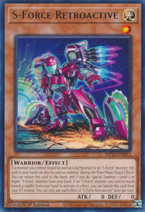 S-Force Retroactive MP23-EN013 card from 25th Anniversary Tin: Dueling Heroes Mega Pack