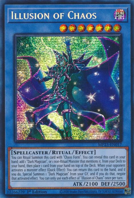 Illusion of Chaos MP23-EN017 card from 25th Anniversary Tin: Dueling Heroes Mega Pack