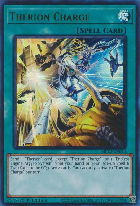 Therion Charge MP23-EN093 card from 25th Anniversary Tin: Dueling Heroes Mega Pack