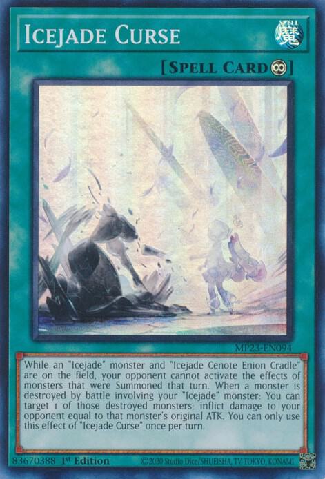 Icejade Curse MP23-EN094 card from 25th Anniversary Tin: Dueling Heroes Mega Pack